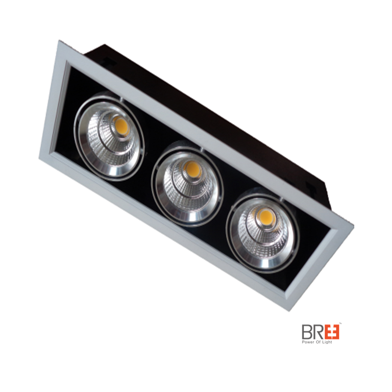 ühe topelt või kolmekordse pea võre hämardamisvõimalusega led - downlight led - downlight square koos 360 - kraadise nurga kallutamine