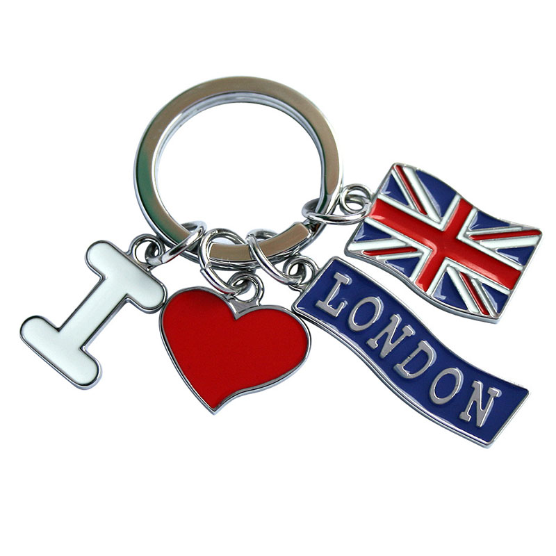 metallist võtmehoidja tootjad esitavad loov värvi keychains ameerika lipu keychains punane keychains