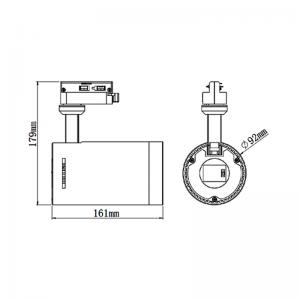 rööbastee 30w juhtis valguse valguse kätte