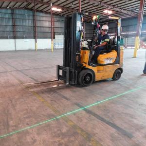 Solas Sábháilteachta Crios Dearg Léasa Forklift