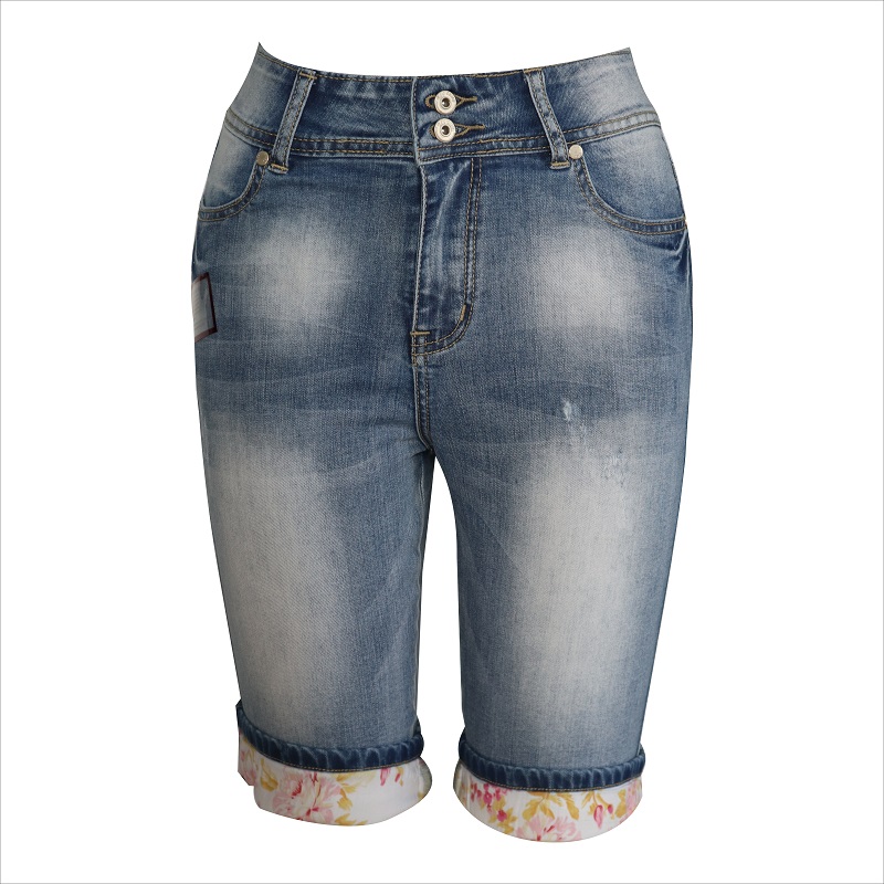 priontáil haem 3/4 denim jeans WS10125