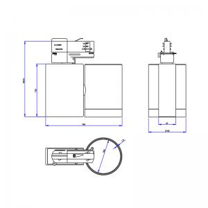 Daingneán éadrom faoi dhíon faoi láthair faoi cheannas deimhnithe UW-50W UL