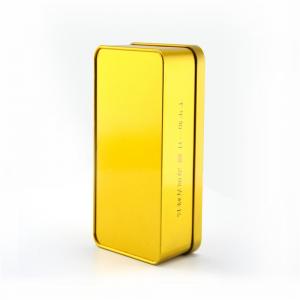 Bosca tae stáin dronuilleogach miotalach bailchríoch