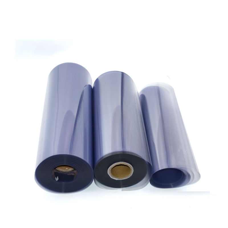 Rolla Trédhearcach Rolla Scannán Pacáiste PVC Blister PVC 0.5mm Plaisteach Plaisteacha