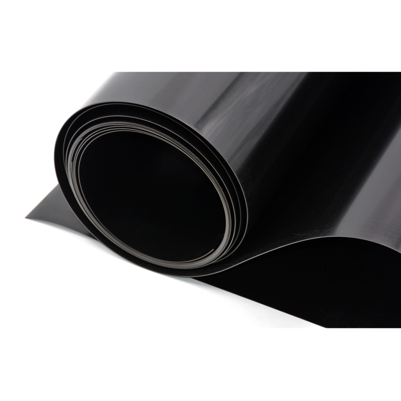 0.3mm Dath Dubh Scannán Vinyl Scáthán Plaisteacha Bileog Scannáin Mhalartaigh Mhachnamhach Bileog Rolla