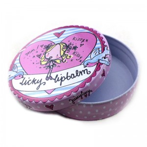 Pacáil cosmaideach, bosca stáin bróg cruinn