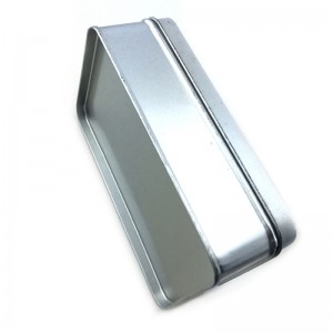 Vearnais airgid saincheaptha bosca stáin chosmaidigh dronuilleogach le lógó cabhraithe