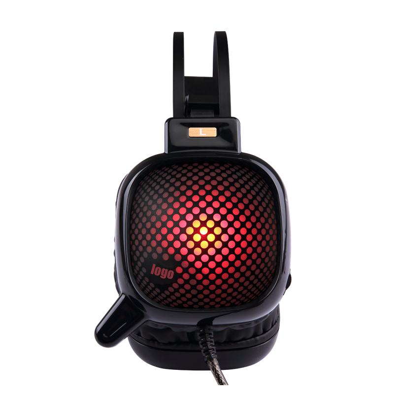 Headset cearrbhachais ardchaighdeáin OEM le solas LED do ríomhaire glúine, PS3, PS4, XBOX AMHÁIN