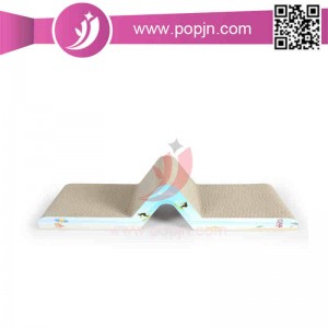 Pacáiste scratch peataí scratcher cat cairtchláir roctha / cat scratching bord ag cuimsiú catnip