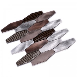 Tíleanna Alloy Alúmanam Miotal Meascthíleanna Mosaic Gloine