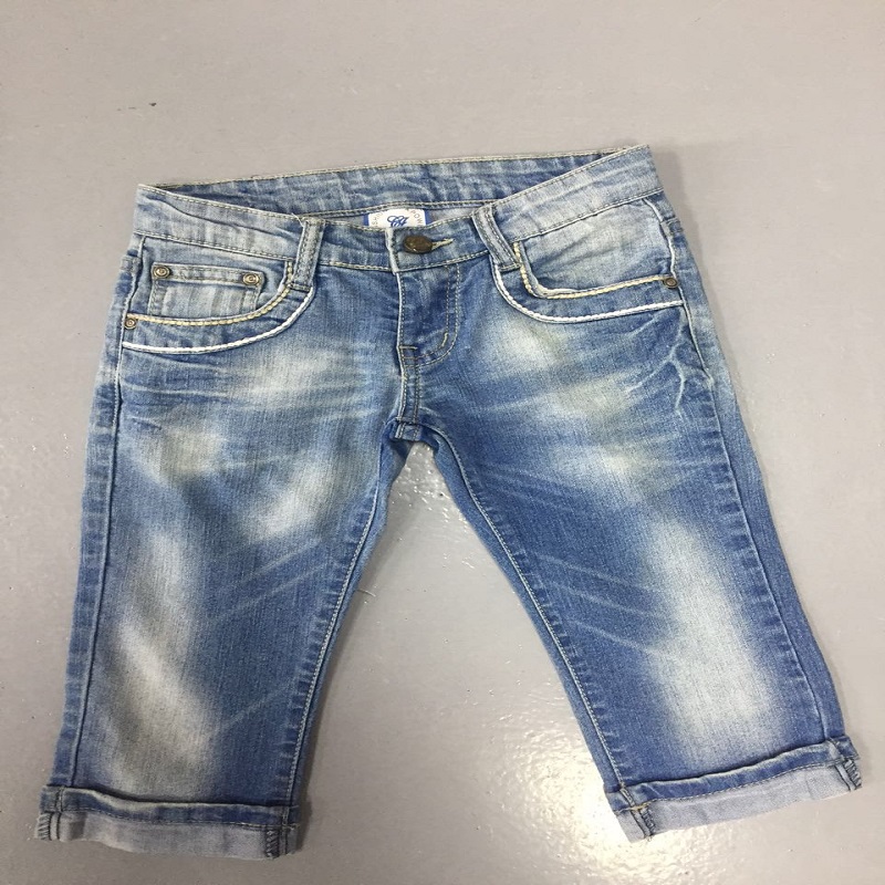 casann buachaill suas cos díreach le jeans póca fuála embrodiery WSG006