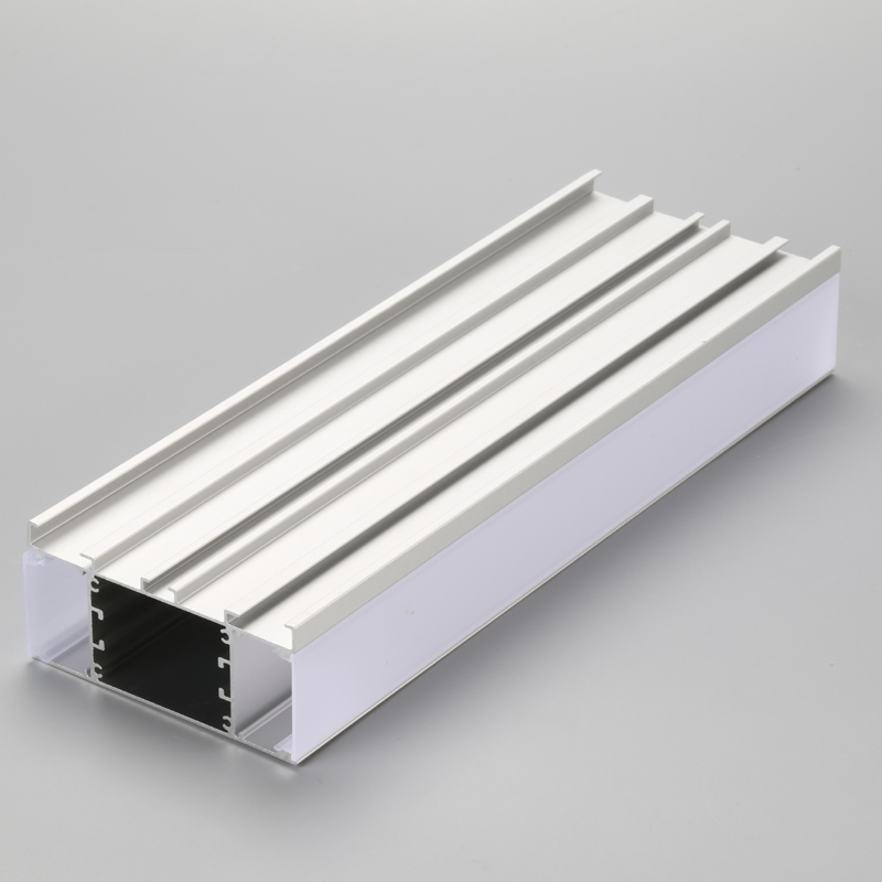 Próifíl U-alúmanaim 6063 T5 airgid le haghaidh soilsithe LED