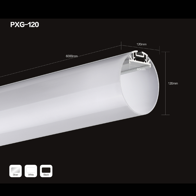 Próifíl alúmanaim LED líneach alúmanaim 24volt faoi stiúir Solas líneach