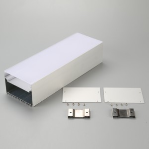 Próifílí soilse faoi stiúir 6060 T5 solas líneach alúmanaim le haghaidh stiall LED