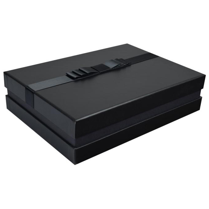 Logo Fancy Hot Stamping Logo Gift Flower Box Luas le Ribín