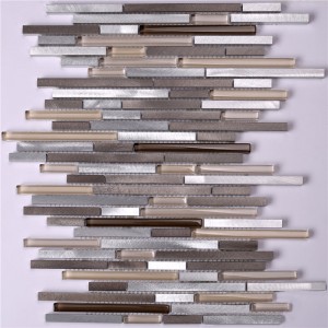 Mósáic Tíleanna Gloine HLC46 Alu Mósáic Tíleanna Folctha do Dheasc Baile