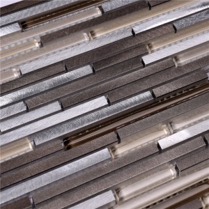 Mósáic Tíleanna Gloine HLC46 Alu Mósáic Tíleanna Folctha do Dheasc Baile