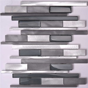 Foshan Stíl Nua Wall Alúmanam Gloine Mosaic Tíleanna