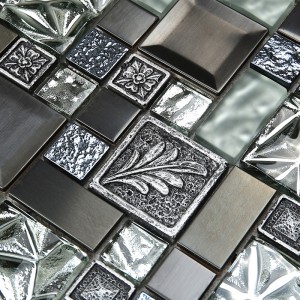 Scragall óir measctha roisín agus tíl bhalla mhiotalach ceirmeach mhiotalaigh briste