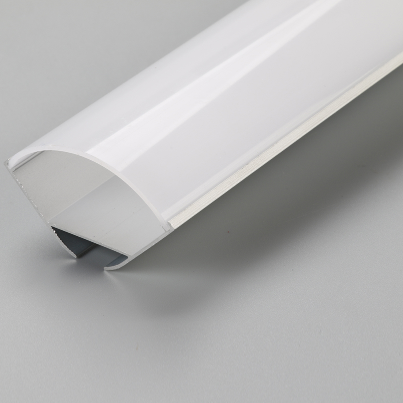 Próifíl alúmanaim anodized an choirnéal leathan do chainéal stiall LED