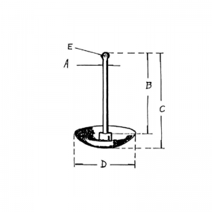 Big Moour Mushroom Anch Painted Red