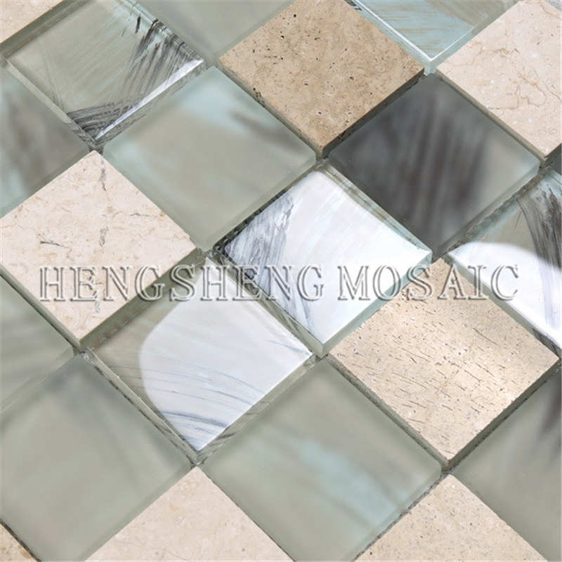 Ballaí Maisiúcháin Salon Anton Salon Mosaic Gloine Tíleanna Patrún Ceirmeacha Mosaic Gloine
