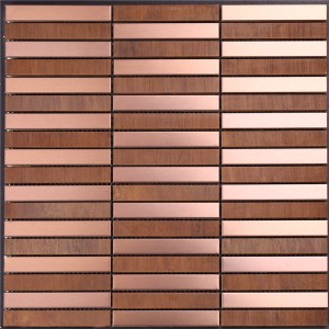 Meascán Snasta Snasta Mosaic Tíleanna Gloinithe le haghaidh Ealaín Bhalla HSW18167