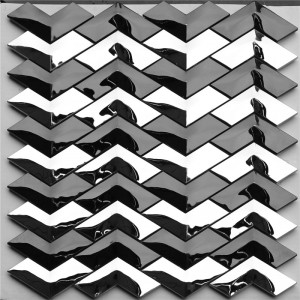 Tíleanna Tonn-V-chruthach Éisc d'Iasc Mara le haghaidh Maisiú Balla HSW18012