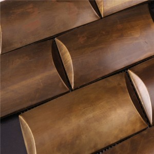 Tíleanna Mósáice Vintage Coppery do Lobby Décor HSW18126