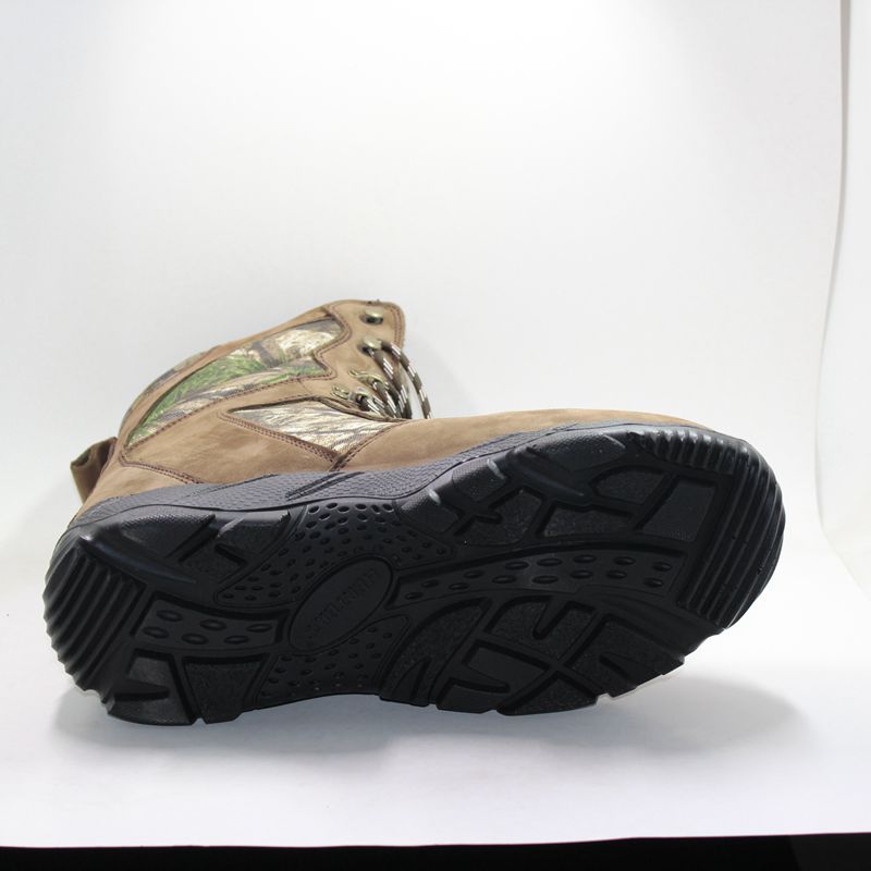 Leathar Nubuck Uachtarach Le Bróga Camo Hunter