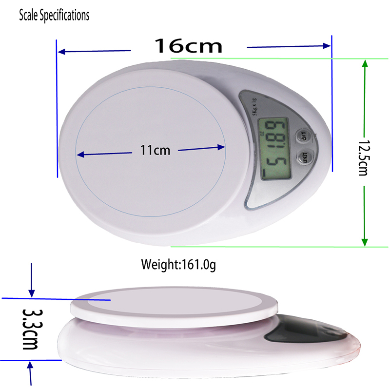 OEM 0.1g 7g Baile Digiteach beachtais Ard Úsáid Meáchain Torthaí Meáchan Bia le Bowl