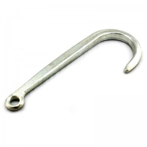 Forged Tow J Hook 3900 LBS WLL Clear Zinc
