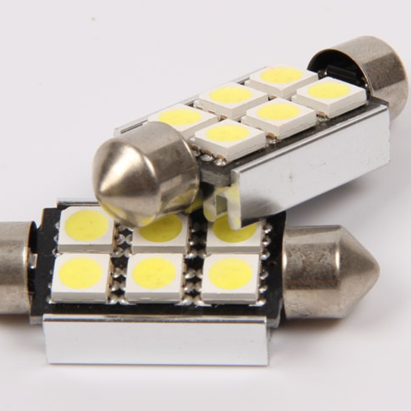 5050 6smd canbus saor ó ghluaisteán 36mm uathoibríoch faoi stiúir an tsolais faoi stiúir an tsolais