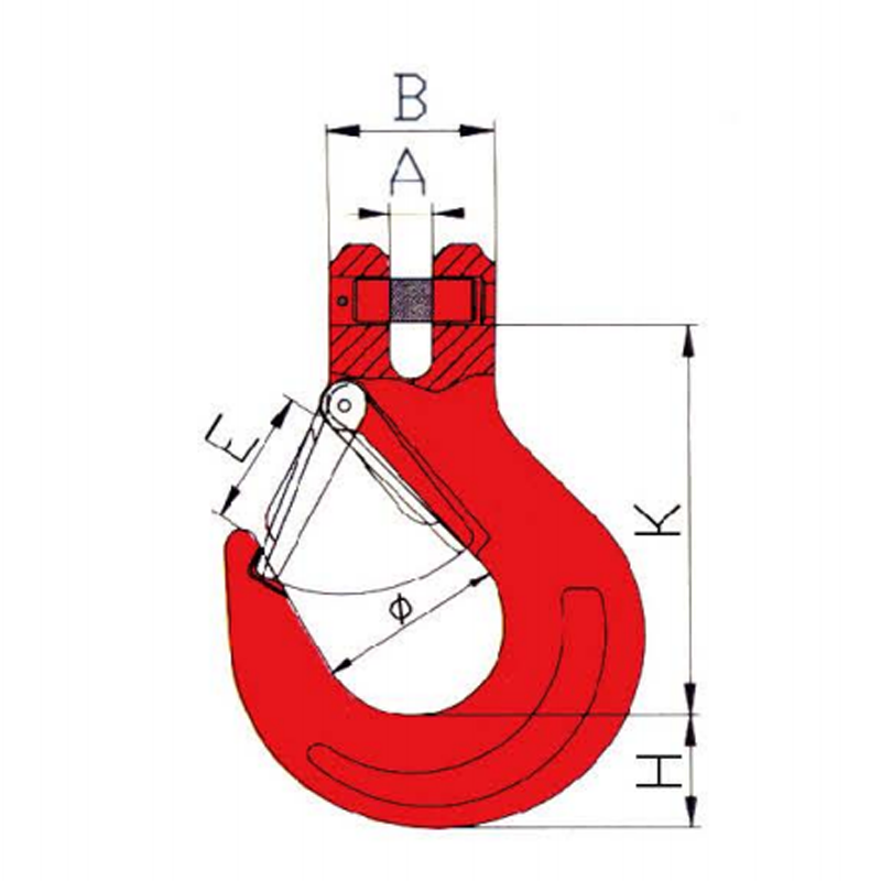 G80 Clevis Sling Hook le Laiste