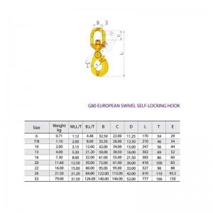 Sábháilteacht G80 Sclóine Féin-Ghlas Péinteáilte