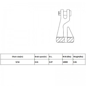 Brionnaithe Alloy Clevis Grab Bend Hook