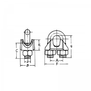Clip Sreanga Sreangaithe Inaistrithe de Chineál Sinc US
