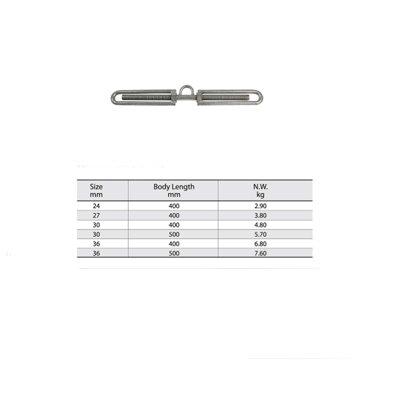 Cineál D-D Hamburg Lashing Turnbuckle Self Color