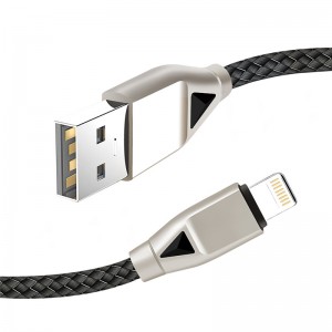 KPS-8449CB níolón USB cábla-Diamond cineál-c / soilsiú / micrea