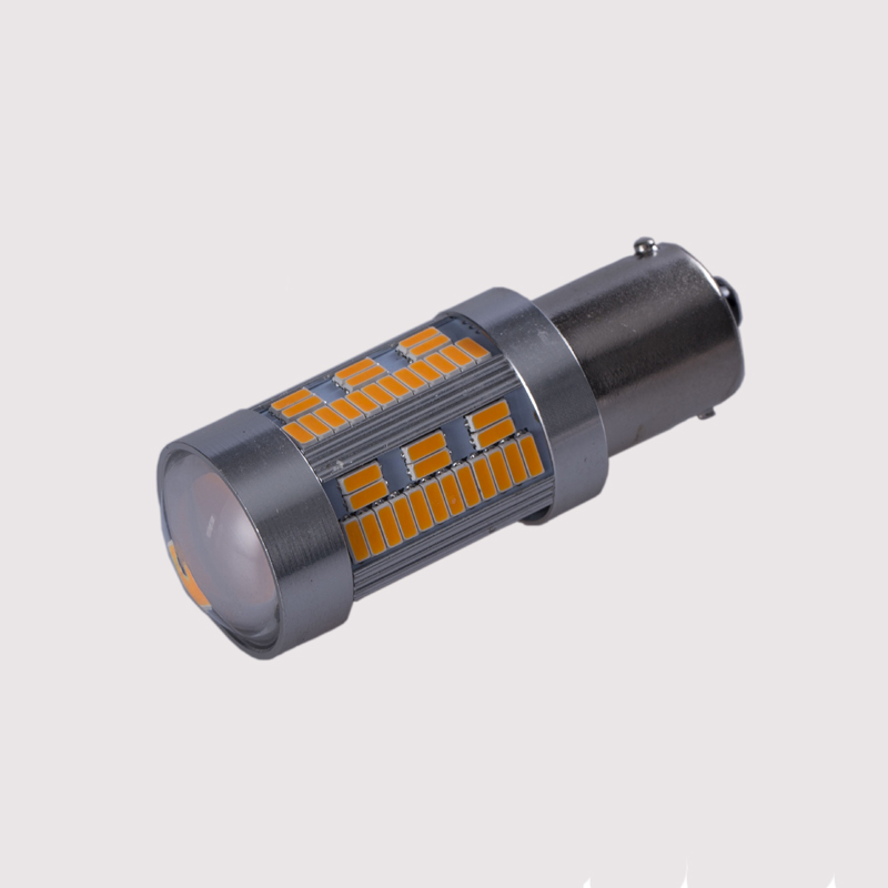 Super canbus saor in aisce 1.8A fíor 21W 105smd 4014 1100LM P21W PY21W W21W 7440 3156 LED solas comhartha