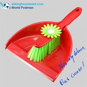 Scuab Dustpan múnlaithe Akbrand Flower