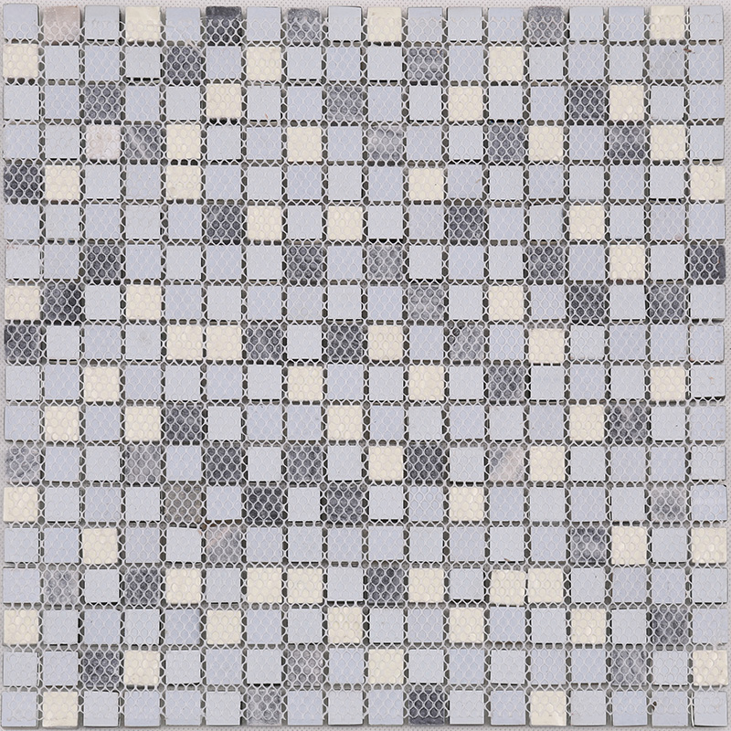Dearadh Ardchaighdeáin is Deireanaí Crystal Glass Mosaic Mix Miotal Cloch Le haghaidh Backsplash Cistine Tíl Wall Wall Snasta Dubh Snasta