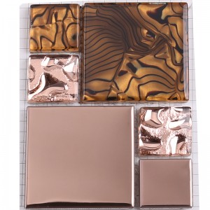 tíl mozaik gloine chlasaiceach le haghaidh maisiú baile agus óstáin