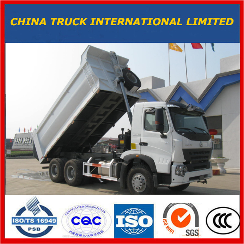 SINOTRUK 30tons 20m3 371HP 6X4 10Seallaigh HOWO Sracaire / Dumpaire / Dumpáil Trucail