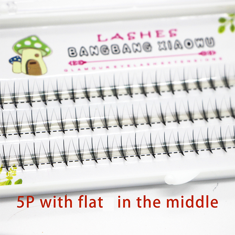 Barr Díoltóir 100% Monarcha Qingdao Lashes 5DVolume snáithín Le Meán Maol