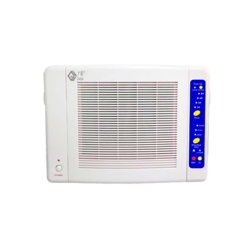 Ocsaigin Ghníomhach Balla Suiteáilte Aeir Purifier Le Scagaire Hepa