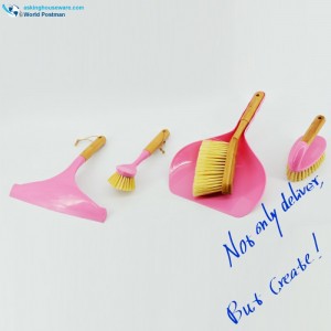 Scuaba Glanadh Bambú Teaghlaigh Akbrand Socraigh 4in1