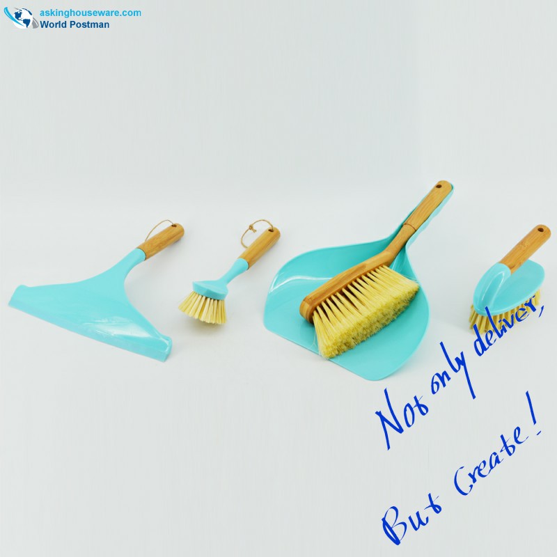 Brushes Glanadh Bambú Teaghlaigh Akbrand Socraigh 4in1 Tiff. Dath