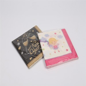 Soláthar Monarcha Fíorghnó Eco-chairdiúil Dearadh Floral Teorann Páipéar Dea-Chaighdeáin Fíochán naipcín