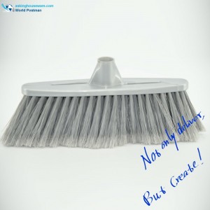 Akbrand Grey Ceann Plaisteacha Dath Plaisteach le Cró Fada agus Thin i mBord Scuab